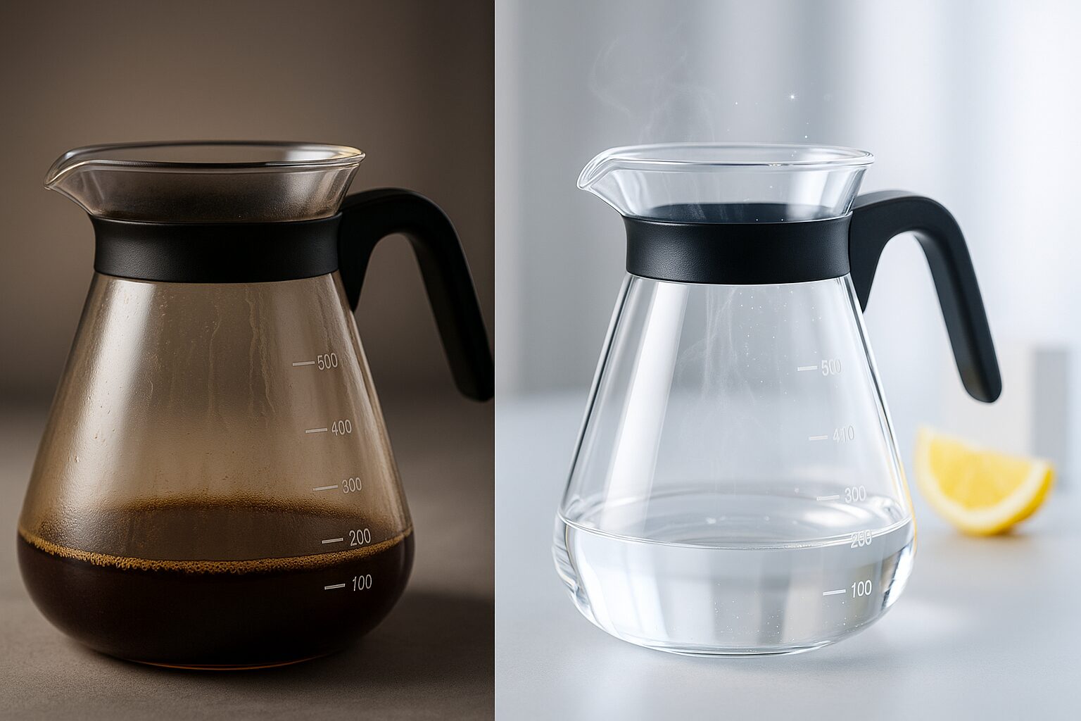 重曹とクエン酸のコーヒーメーカー掃除術