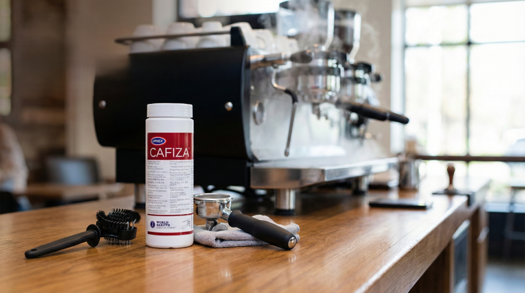 Urnex Cafiza（エスプレッソマシン用洗浄剤）