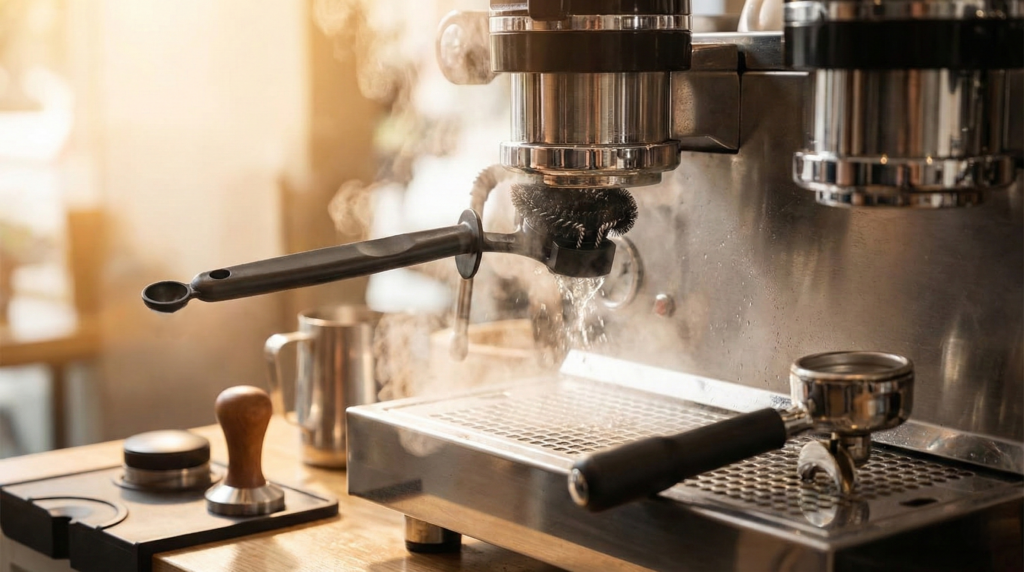 グループヘッドブラシ（シャワースクリーン周辺の清掃）