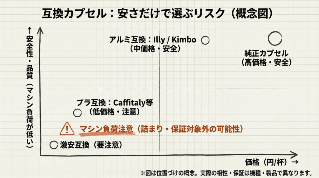 安さだけで選ぶリスクを可視化する。